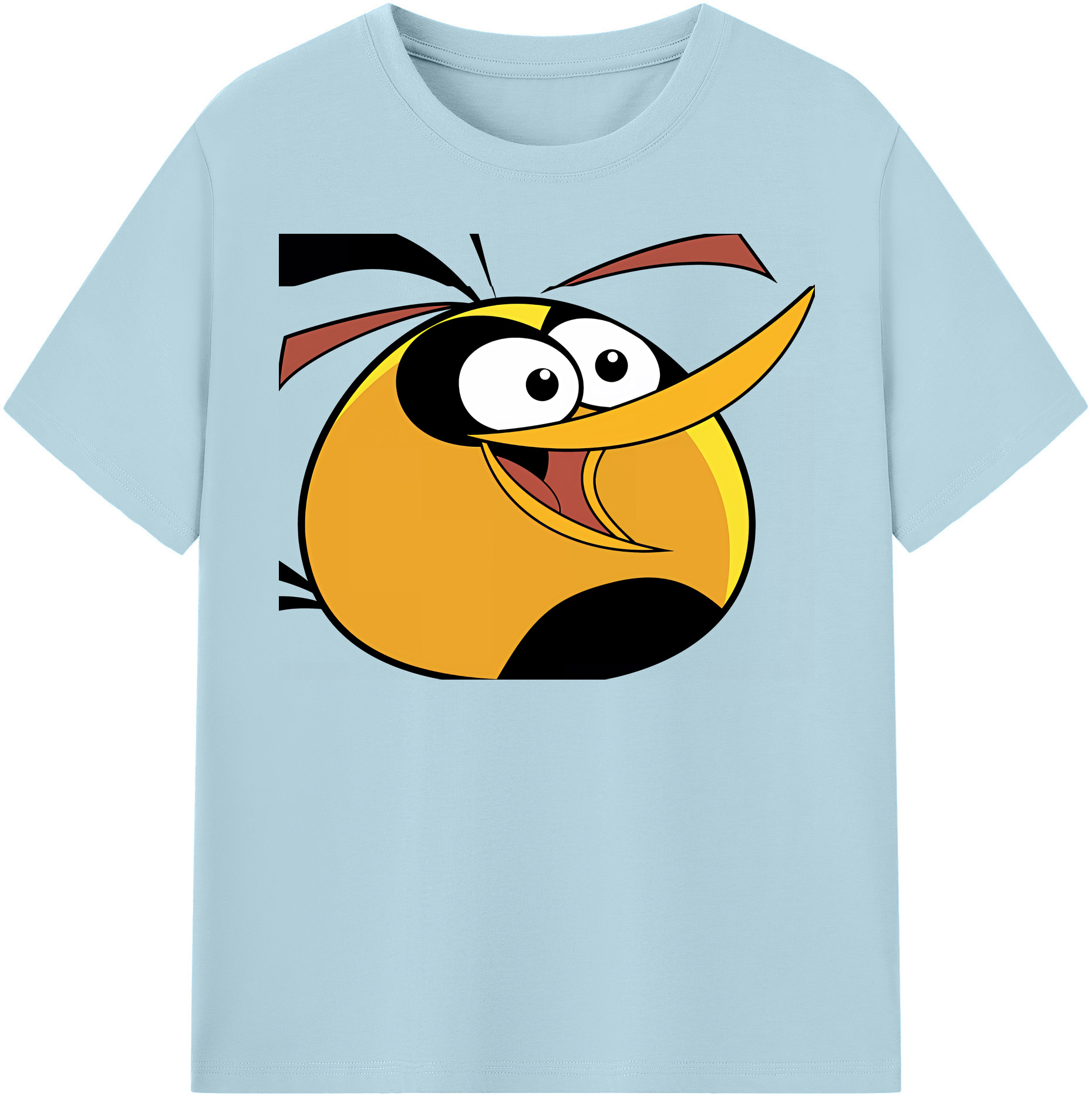 （画像用） Angry Birds アングリーバード 綿100％半袖Tシャツ（フロントプリント）